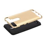 Wholesale ZTE ZMAX Pro, ZTE Z981 Armor Hybrid Case (Champagne Gold)